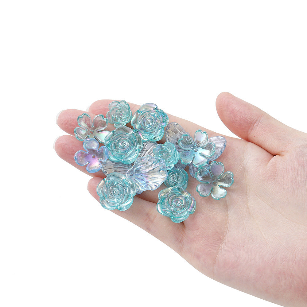 A acrylic mixed AB color beads beaded accessories, handmade DIY children's bracelets, necklaces, mobile phone chain accessories - Mixbatch