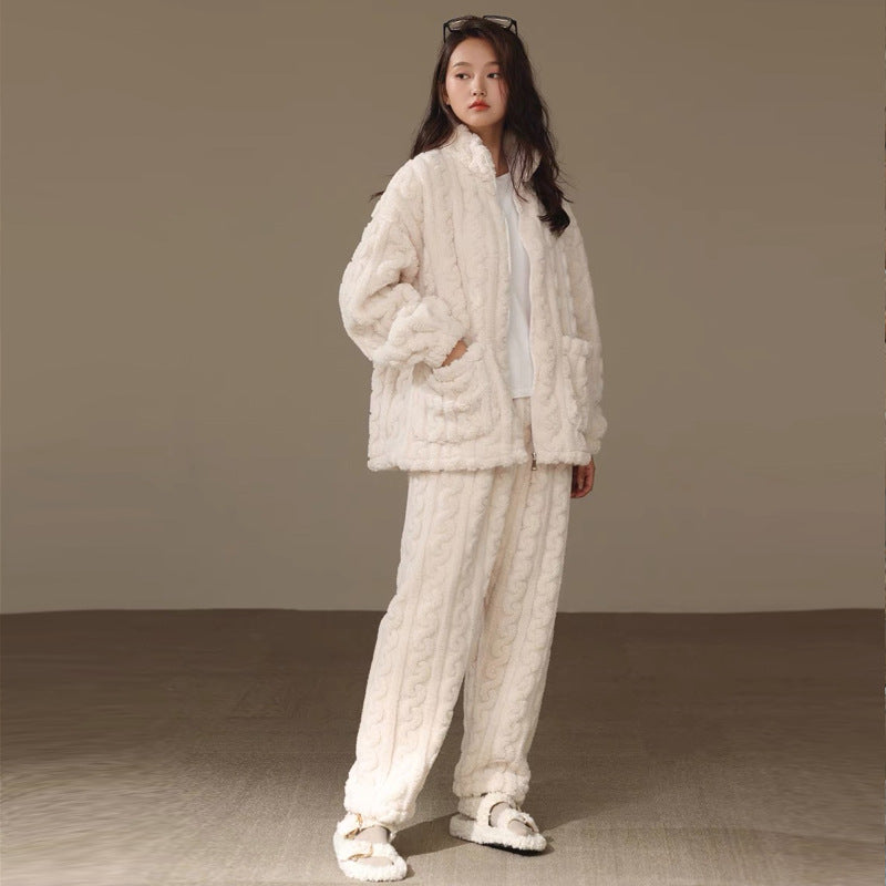 A thermal pajama set