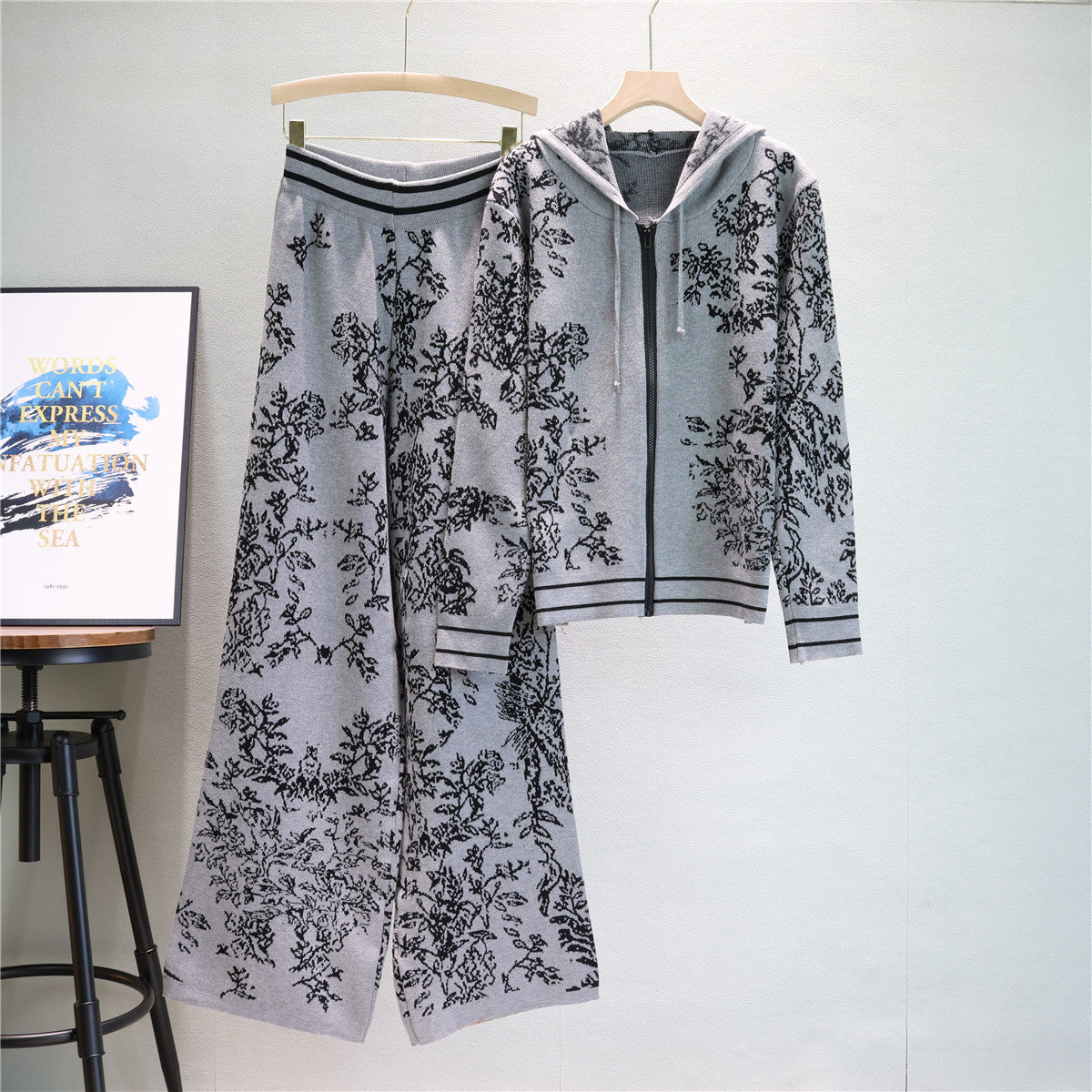 A knitted two-piece set