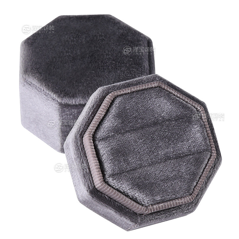 A flannel jewelry box