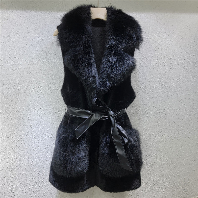 A warm plush vest
