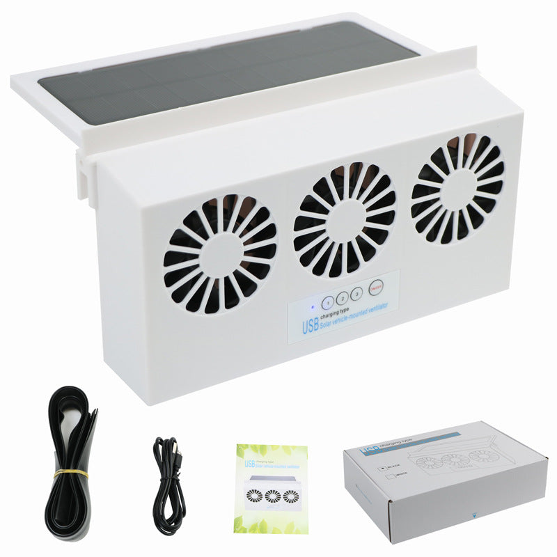 A new summer solar car cooling artifact, car exhaust fan, air circulation exhaust fan, car ventilation fan