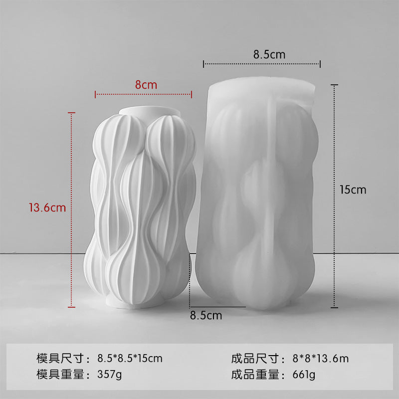 A vase silicone mold