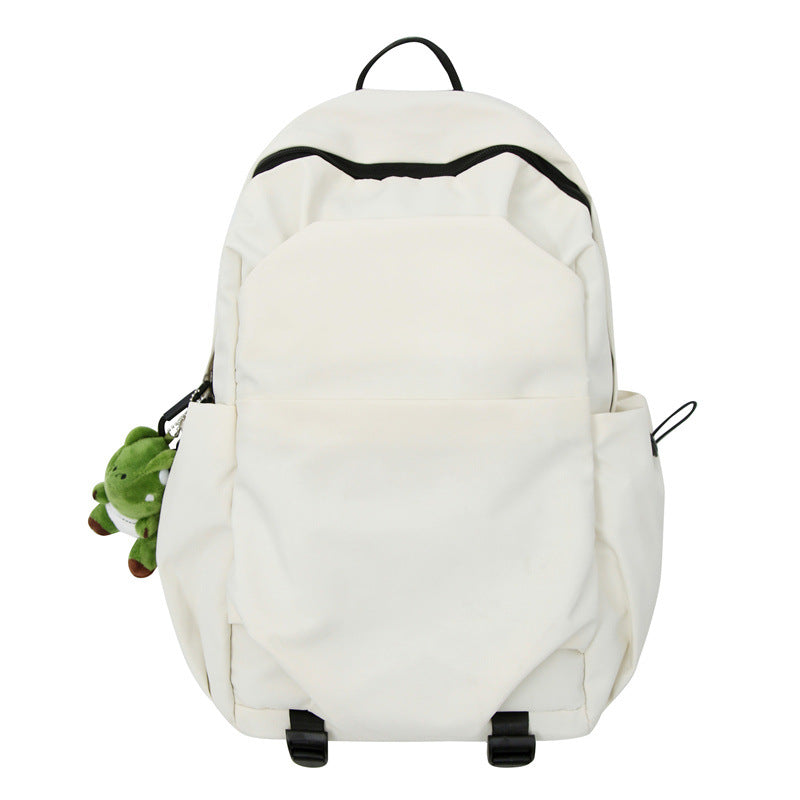 A junior high school student schoolbag female nylon backpack male ins college style backpack female college student wear-resistant backpack