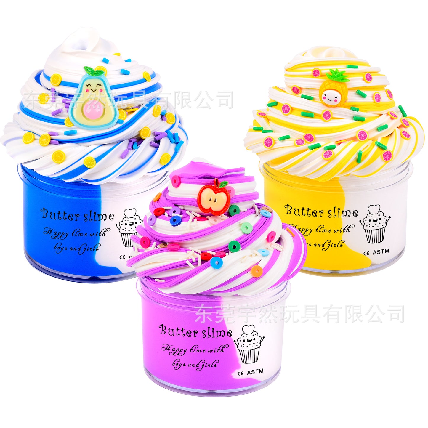 A 60ml Butter Puree Slime Cotton Puree Set