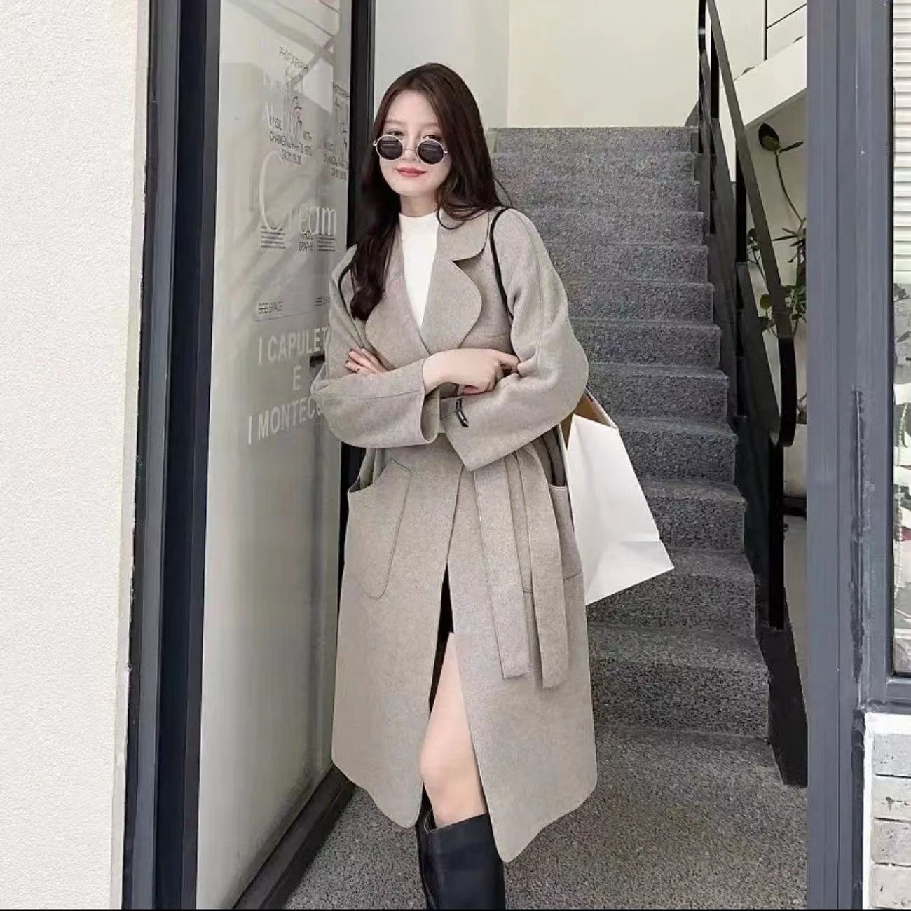 A long winter coat