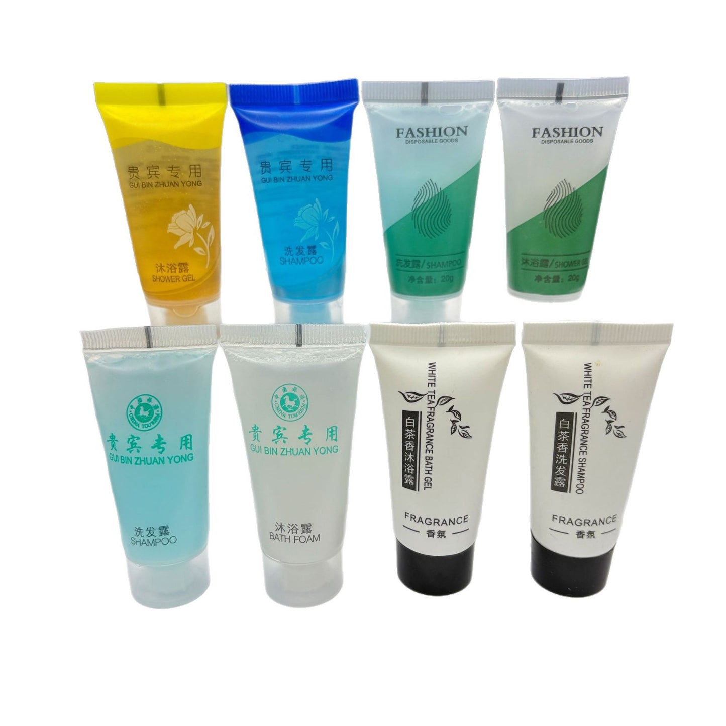 1000 pieces free shipping by sea to Beirut hotel disposable hose shampoo body wash 20ml