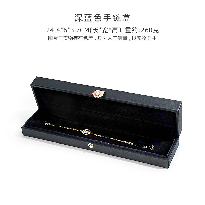 A PU leather jewelry box