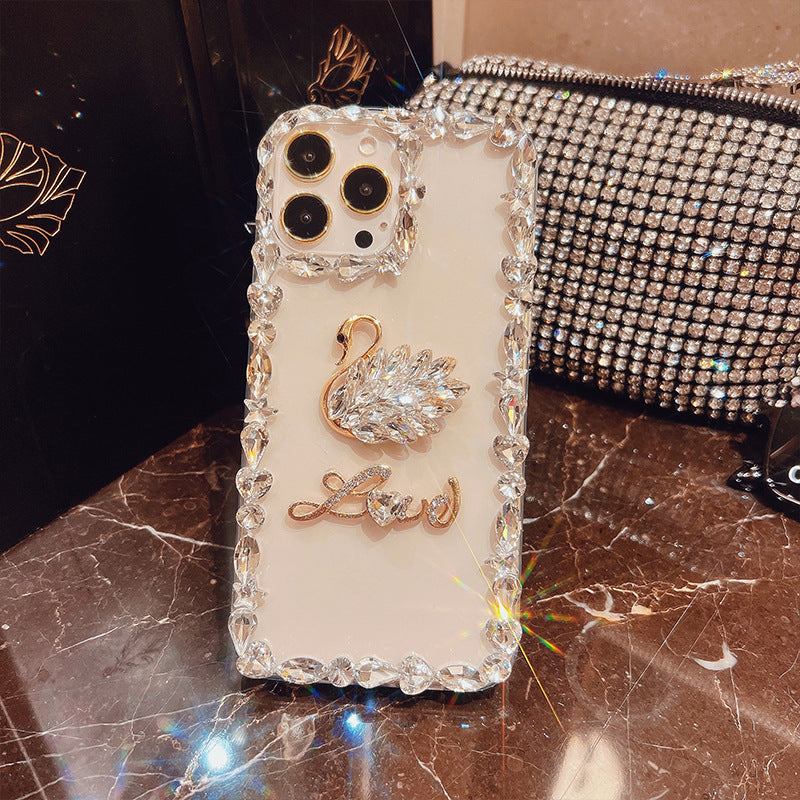 A Diamond transparent phone case