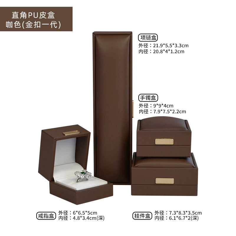 A leather high-end jewelry box