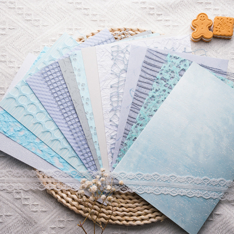 A Multi-color mesh art textured paper A5 handbook collage Kindergarten teacher Huanchuang 15 mixed - Mixbatch