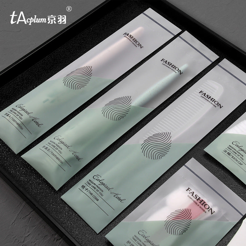 Hotel disposable toiletries set Hotel consumables Room special toothpaste Toothbrush