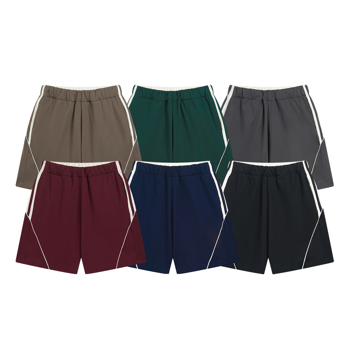 A loose multi-colored shorts