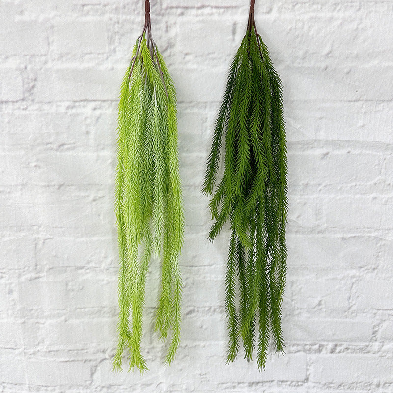 A houndstail hanging large shopping mall event decoration wedding plant wall decoration wall