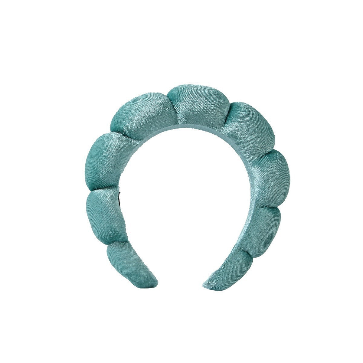 A Golden Velvet Cloud Headband Women's High Cranium Top Wash Headband Simple Solid Color Versatile Headband Hair Accessories