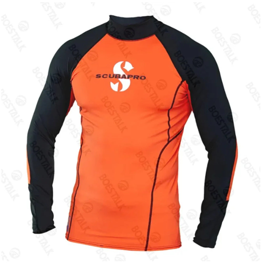 A Men's Swimming Long Sleeve Swimsuit