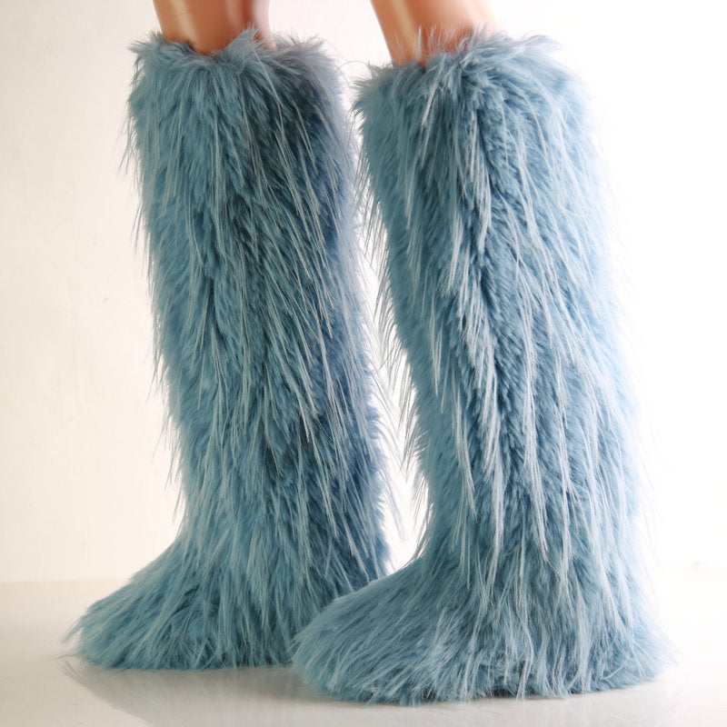 A new autumn and winter boots velvet European beautiful women boots