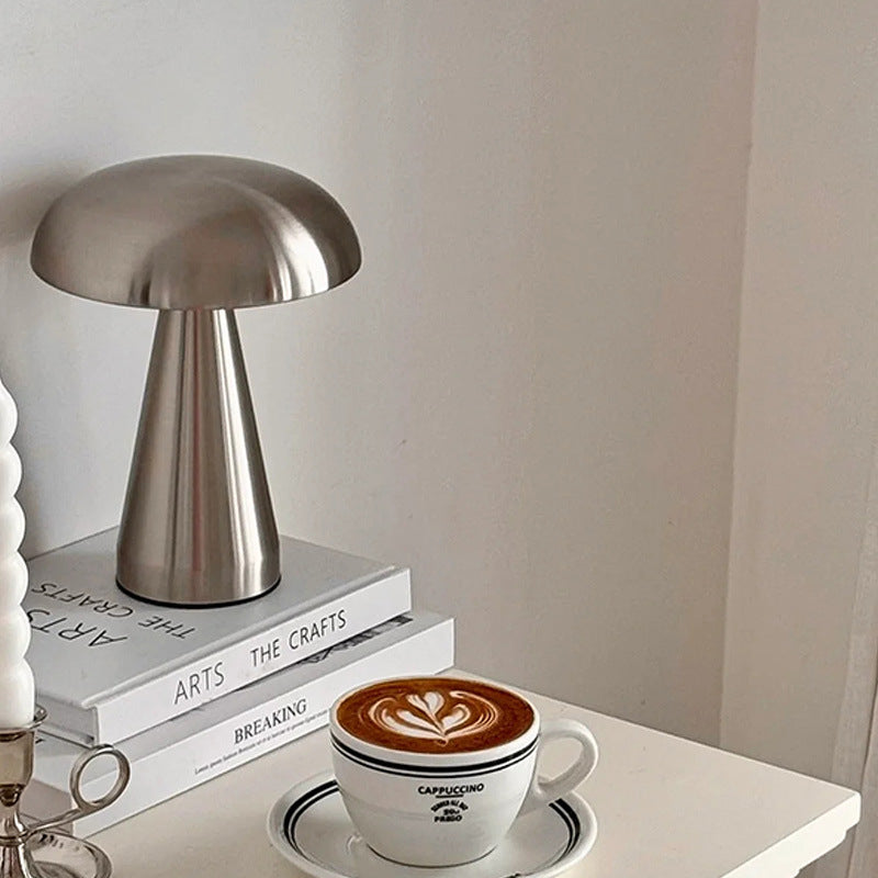 A decorative table lamp