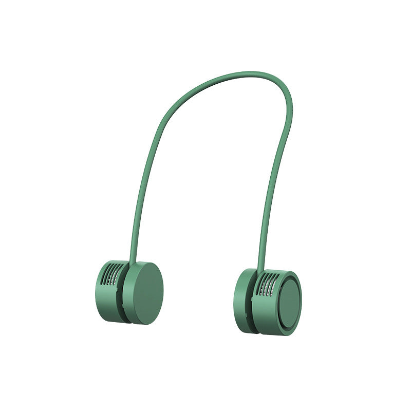 A hanging neck fan usb charging