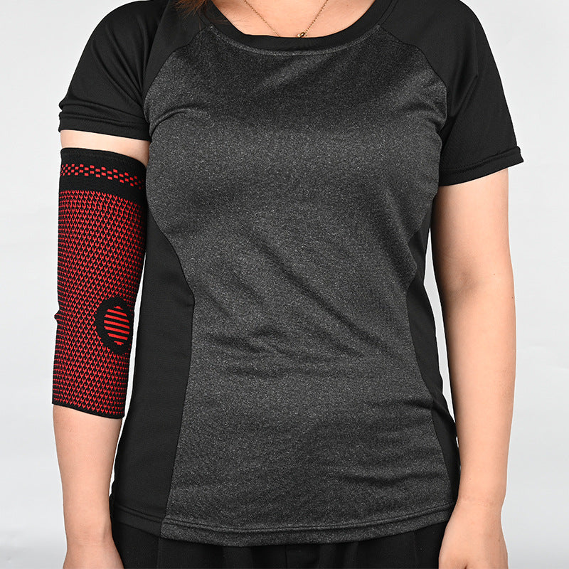A Sports Knitting Pressurized Elbow Pads Basketball Sports Arm Pads Elbow Pads Men and Women Sweating Breathable Riding Warm Knitting Elbow Pads