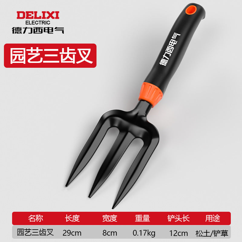 A Gardening tools, small shovels, growing vegetables, growing flowers, household shovels, beach catching sea tools, three-piece set