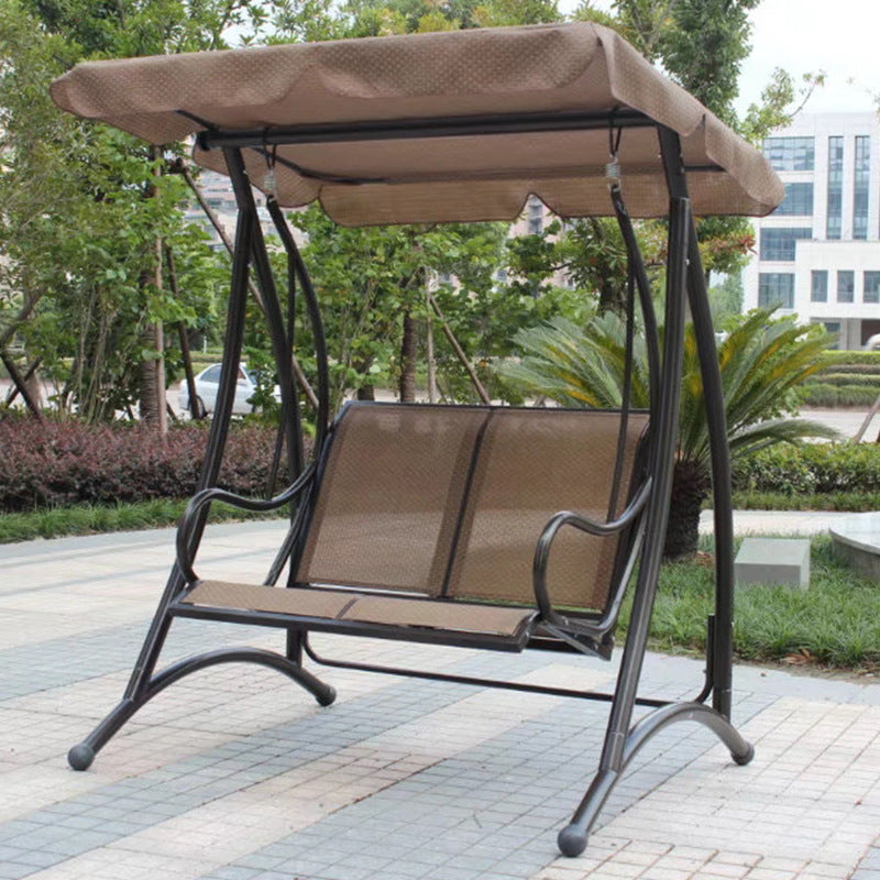 A outdoor swing rocking chair