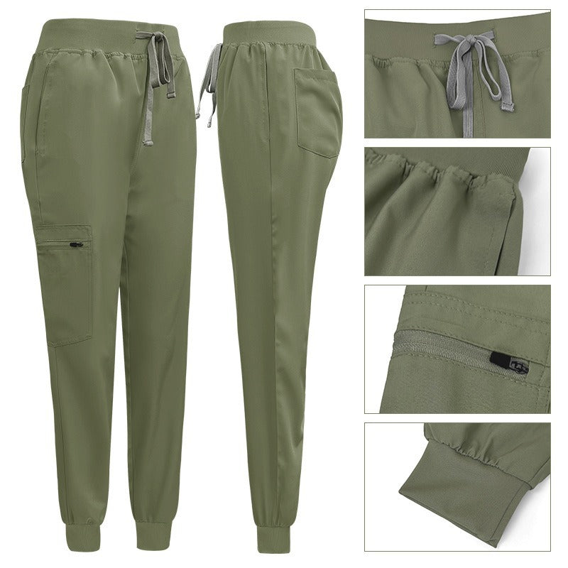 A Operating room short-sleeved hand washing clothes women's skin management nurse clothes surgeon isolation clothes work clothes
