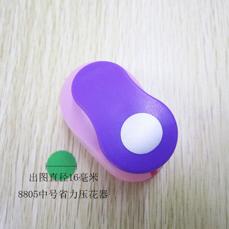 A All kinds of round embossing device Children's educational flower beater Embossing machine Manual DIY pressing device Round 8-75mm