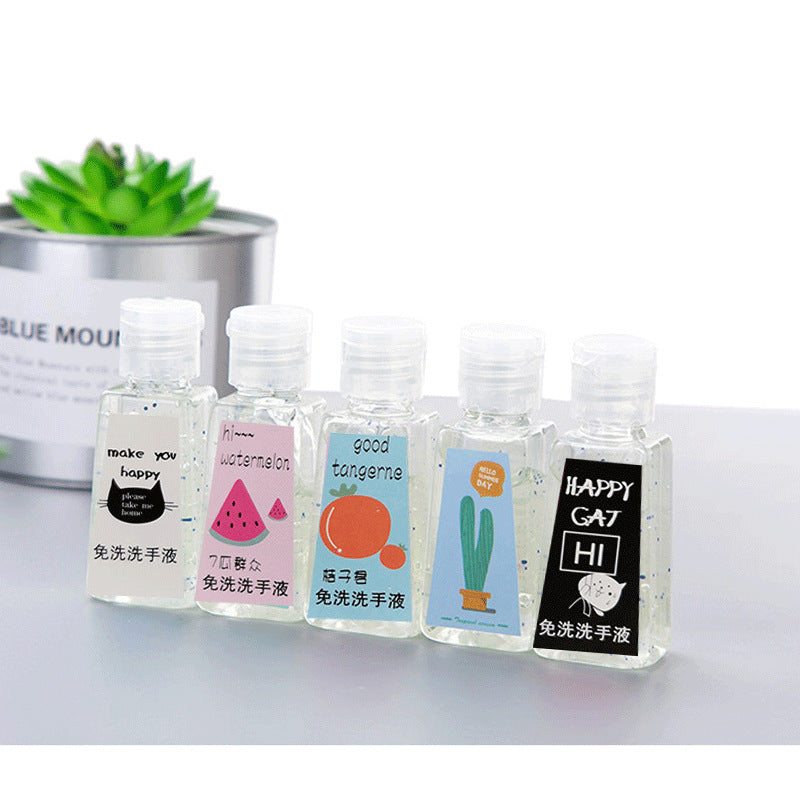 A Universal Portable Hand Sanitizer Home Sanitary Products Mini Leave-in Gel Cute Animal Fruit