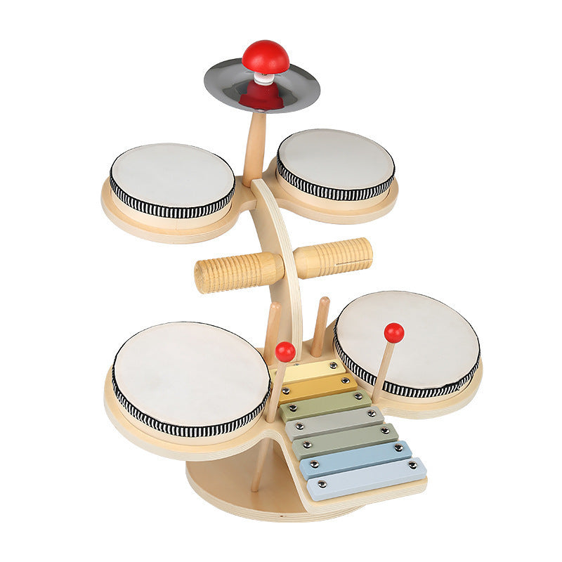 A baby children's music banging bandstand men and women birthday gifts Orff musical instruments teaching aids wooden toys