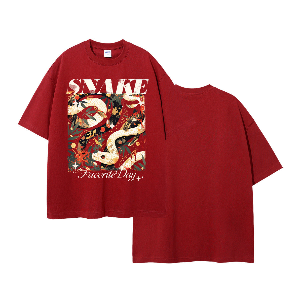 A printed men's short-sleeved t-shirt