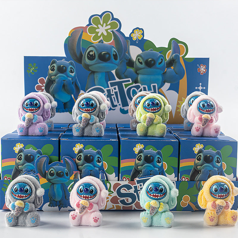 A flocking ornament toy