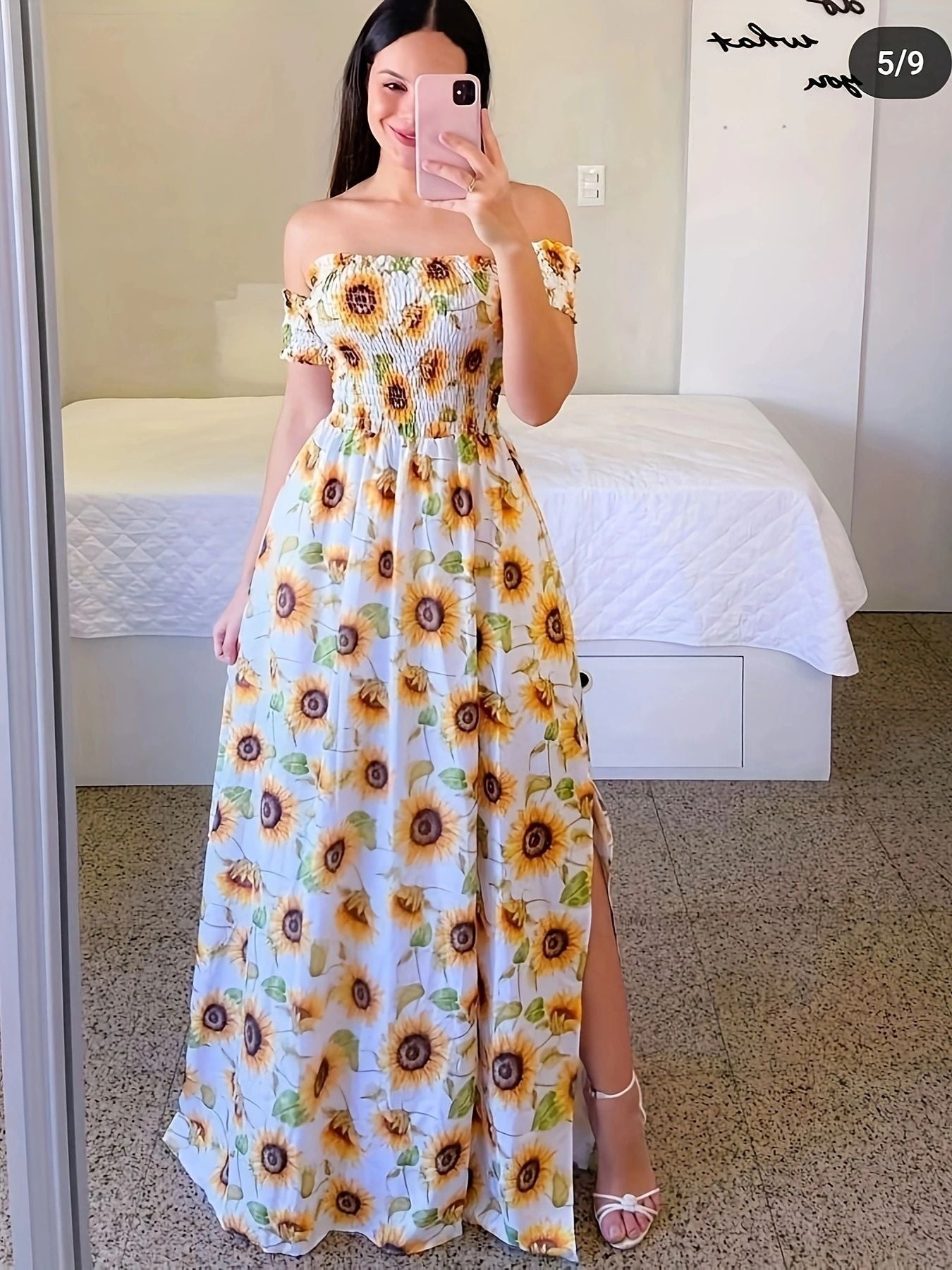 A printed dress