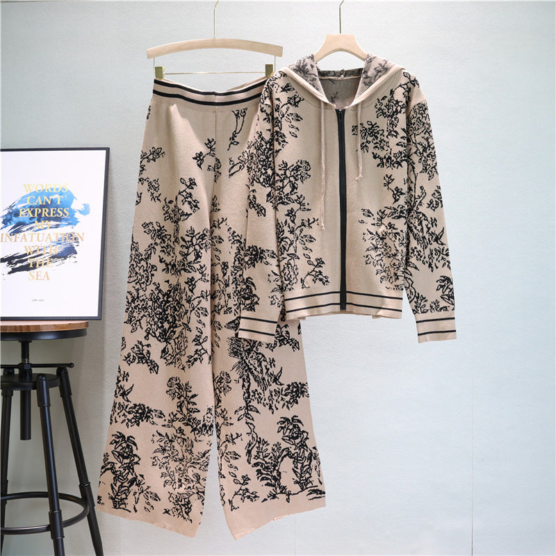 A knitted two-piece set