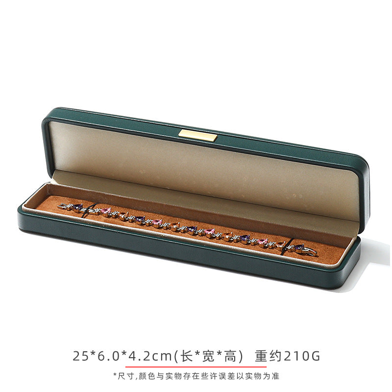 A Arched Leather Ring Jewelry Box