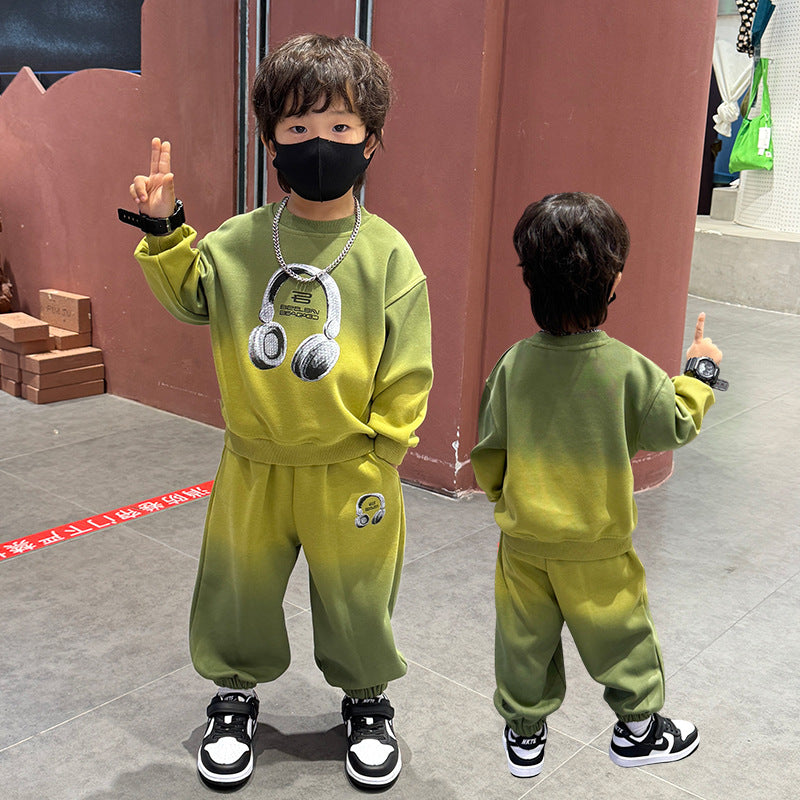 A children's sweater set