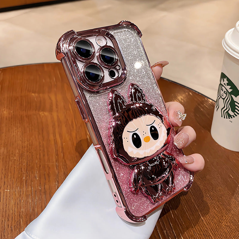 A mirror holder phone case