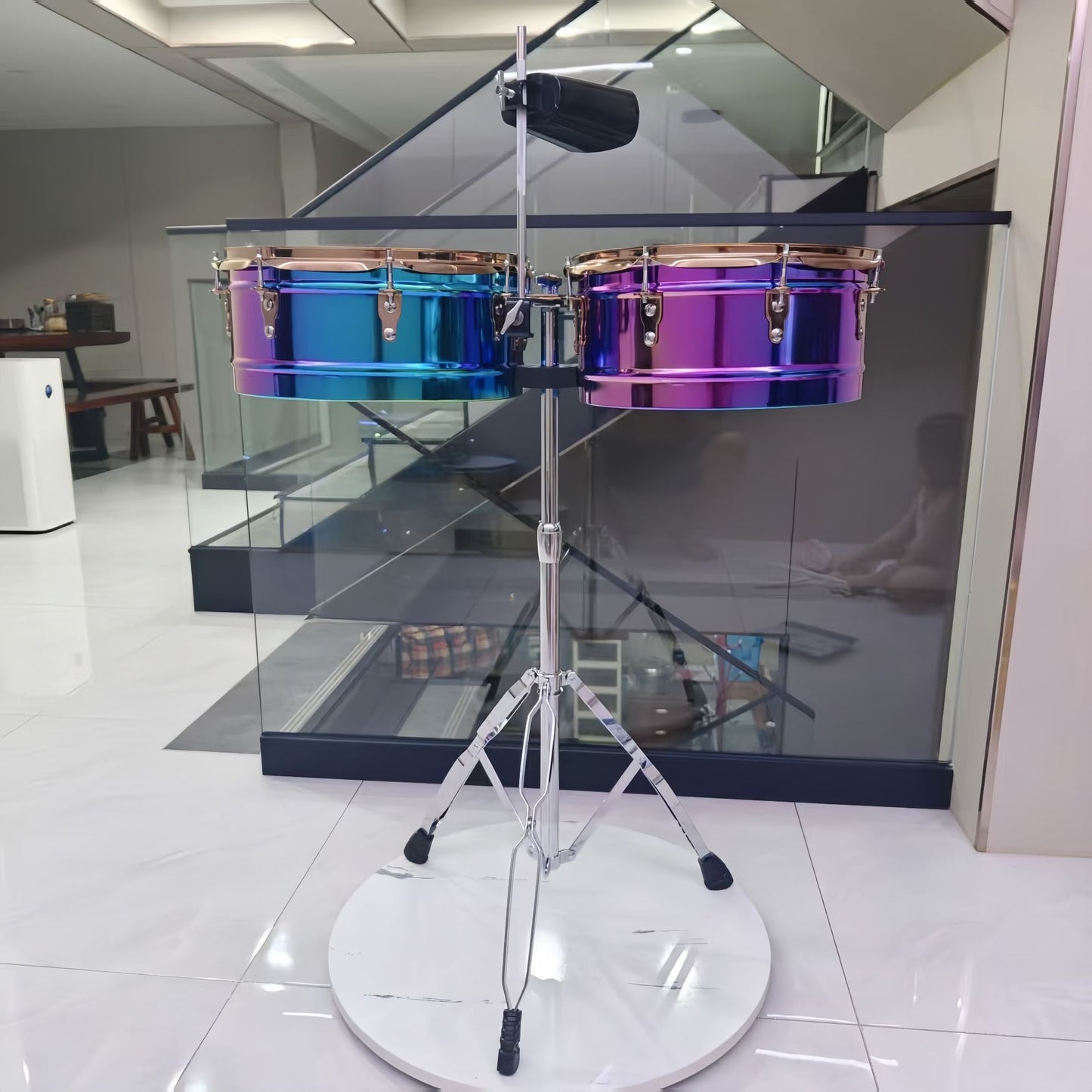 A Professional Tambourine 13 and 14-inch electroplating process