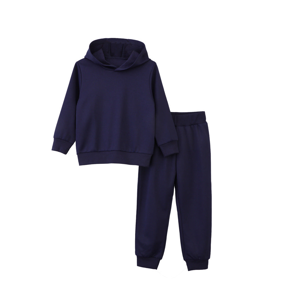 A children's long-sleeved trousers set