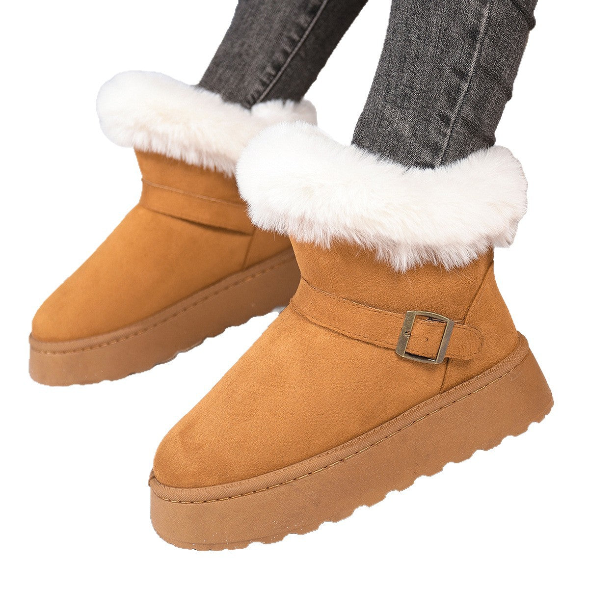 A warm snow boot