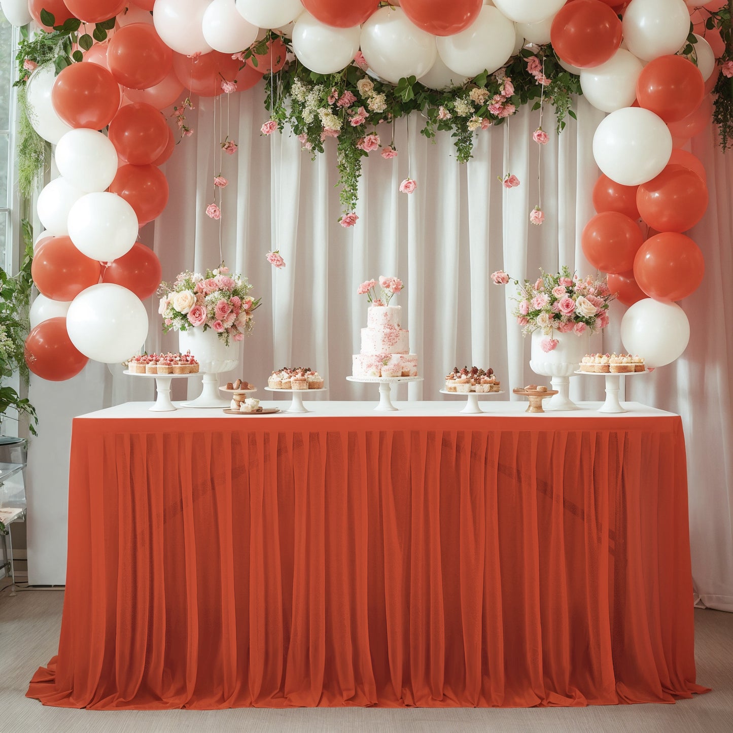 A Table curtain table circumference