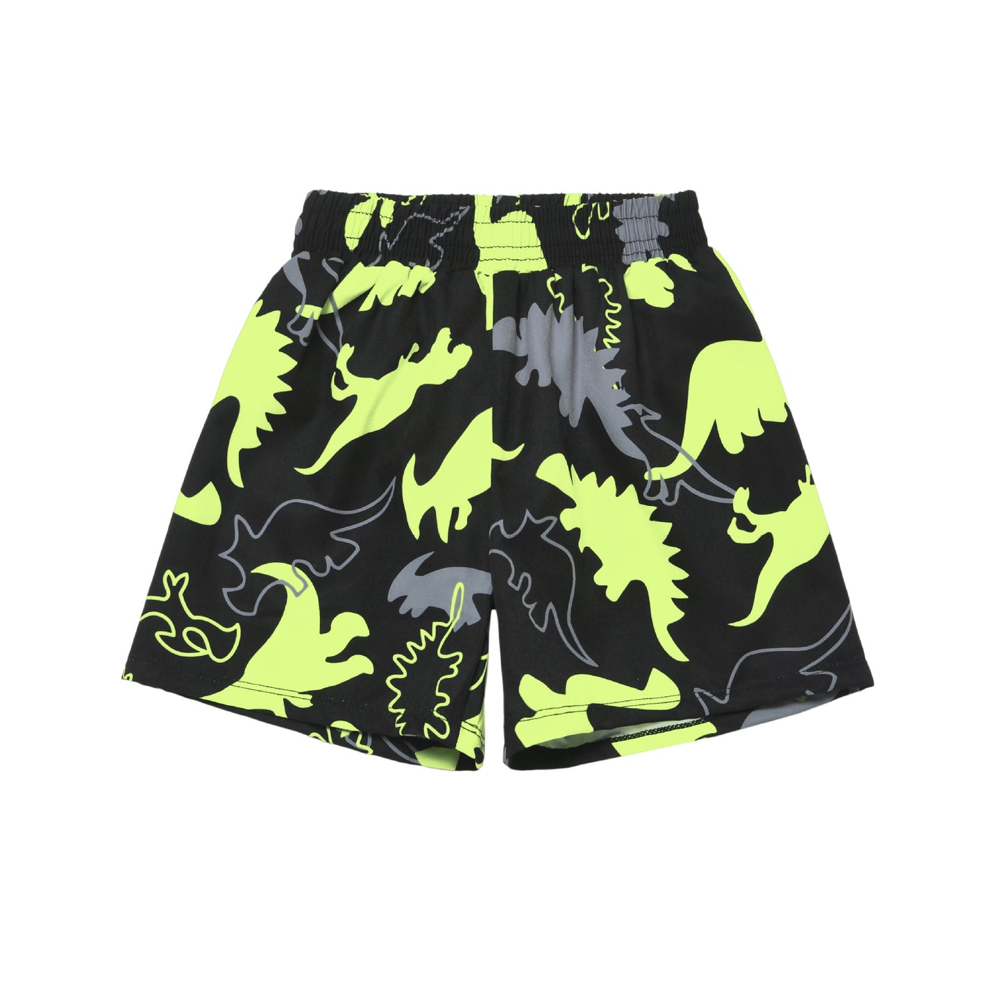 A boy's swimsuit suit cartoon dinosaur