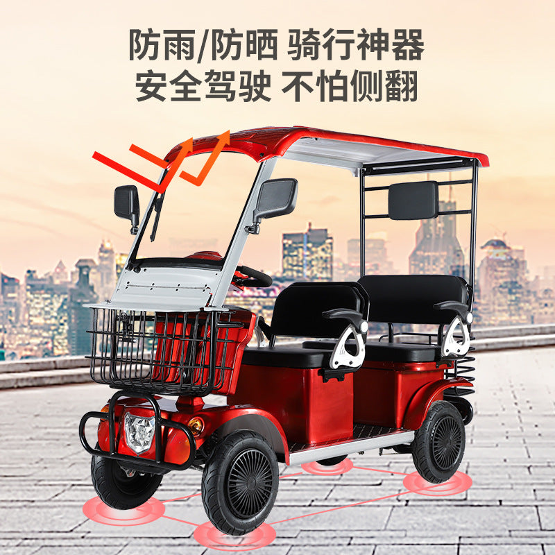 A four-wheel electric scooter
