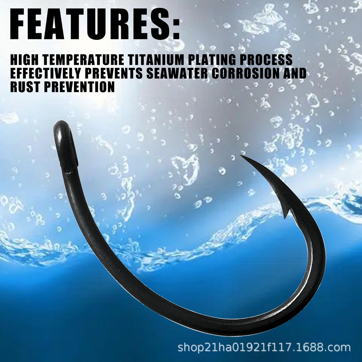 A Enhanced Reverse Fishing Hook – Thick, Reinforced, Teflon Finish for Lures