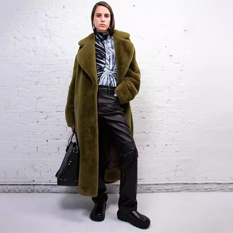 A faux fur jacket
