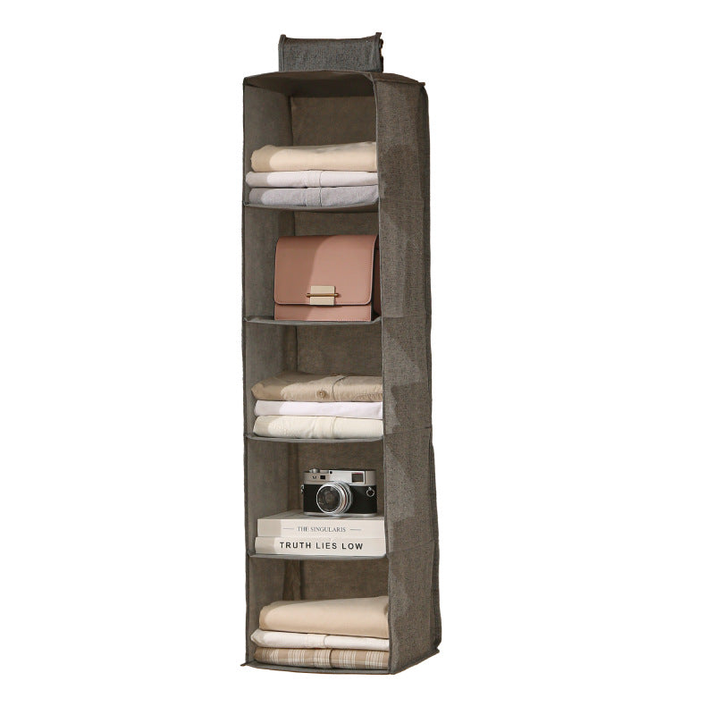 A Wardrobe storage hanging bag Washable multi-layer bag Underwear storage bag Hanging sundries sorting storage bag