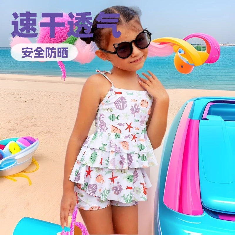 A children's swimsuit girl split - Mixbatch