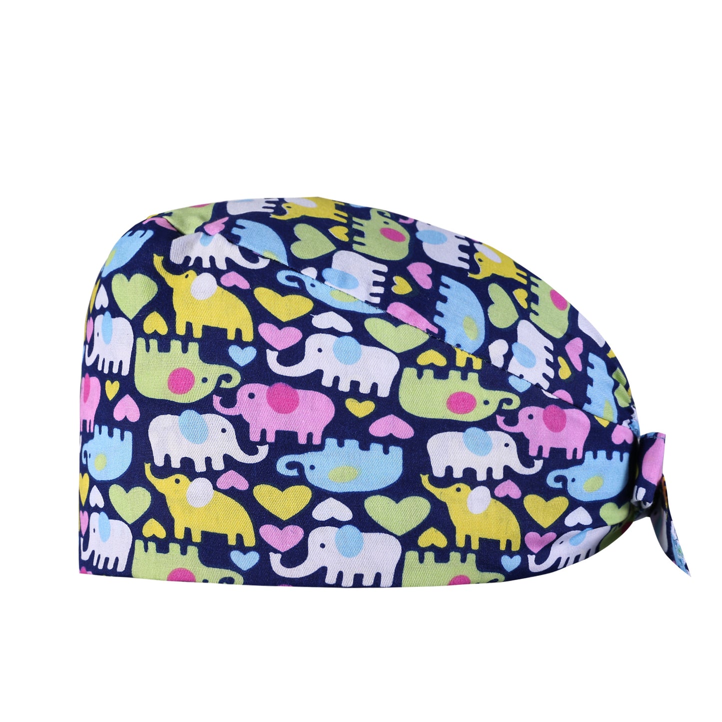 A Surgical cap Printed cap Pure cotton female nurse Baotou Fluffy cap Adjustable Baotou cap Female confinement