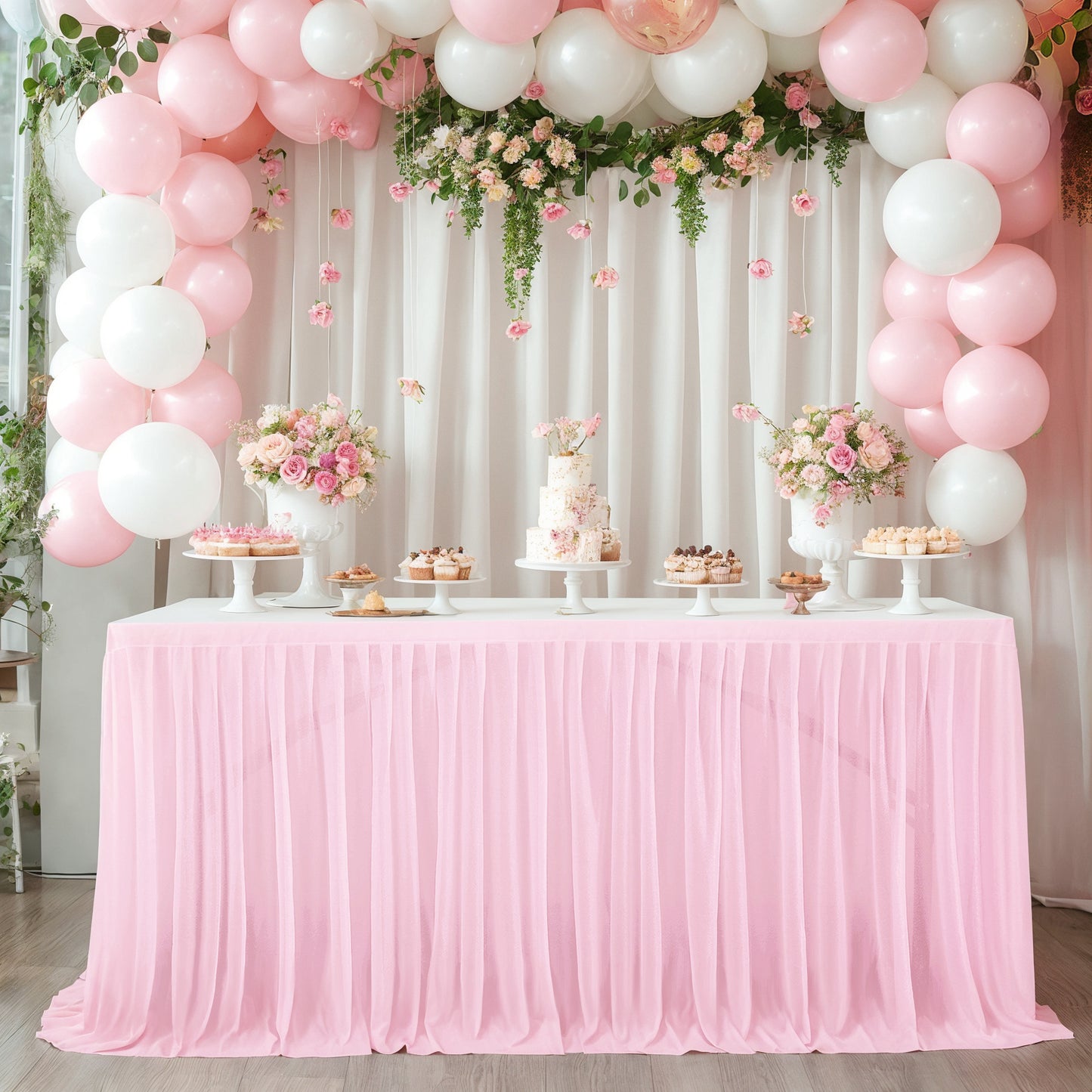 A Table curtain table circumference