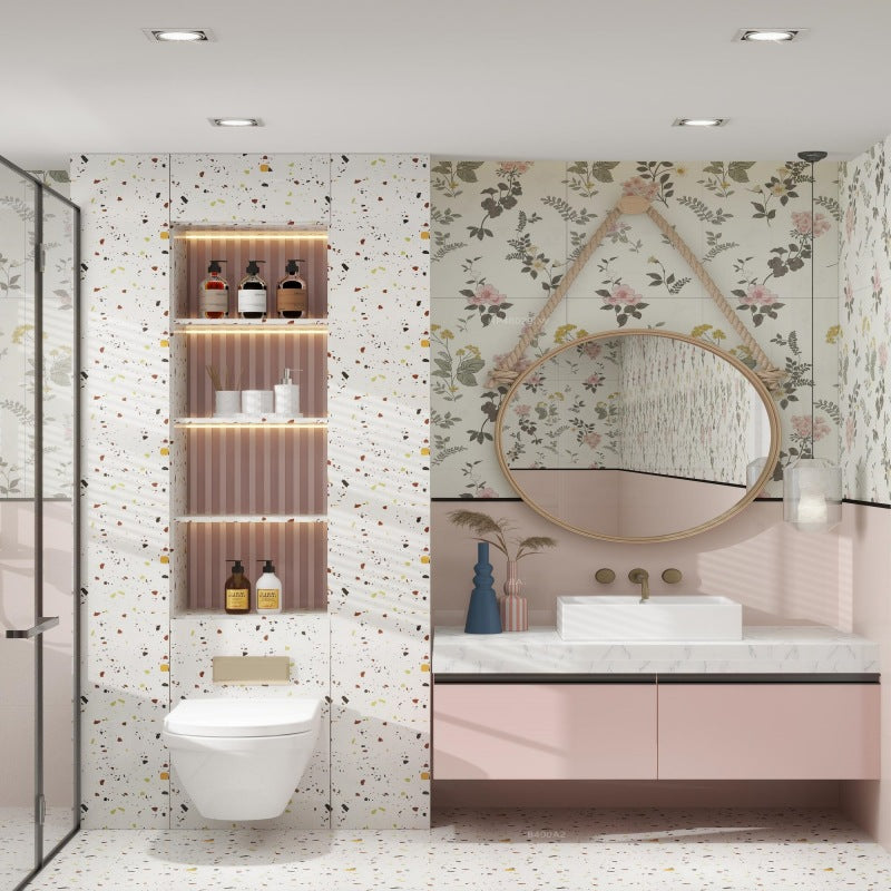 A 600 × 1200 flower tile wall tile